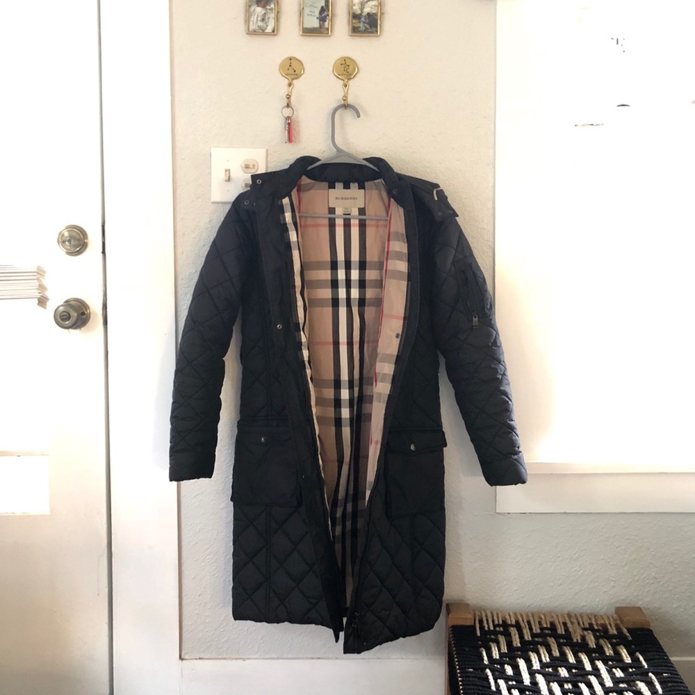 Burberry Girls Tyle Diamond Quilted Puffer